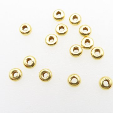 Srebro złocone Ag - oponka 3x1,5mm  