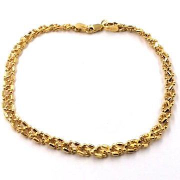 Srebro złocone - bransoletka (19 cm, 20 cm, 21 cm)